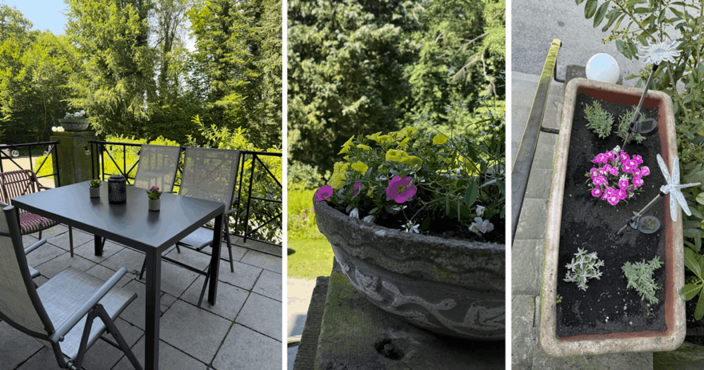 Neue Terrasse im Schloß Delligsen